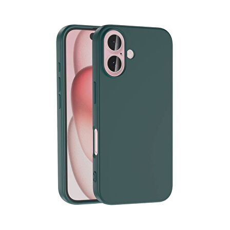 Forzacase iPhone 16 uyumlu Liquid Serisi İçi Kadife Lansman Silikon Kılıf