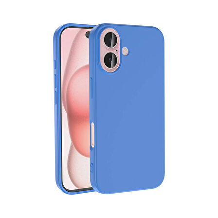 Forzacase iPhone 16 Plus uyumlu Liquid Serisi İçi Kadife Lansman Silikon Kılıf