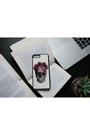 İPhone 8 Plus için Kılıf, iPhone 7 Plus Kılıf, Kurukafa Tasarımlı Premium Kılıf