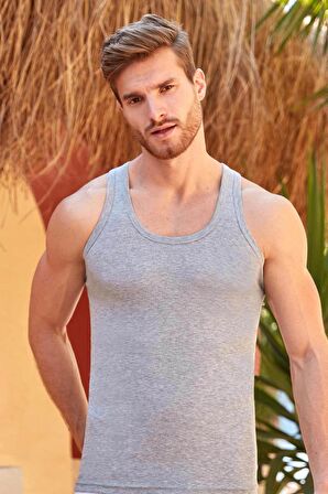 Ribana Gri Erkek Atlet 3 Adet