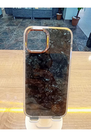 İPhone 13 İPhone 14 Uyumlu Mermer Desen Darbe Korumalı Premium Kapak