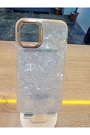 İPhone 15 Uyumlu Mermer Desen Darbe Korumalı Premium Kapak