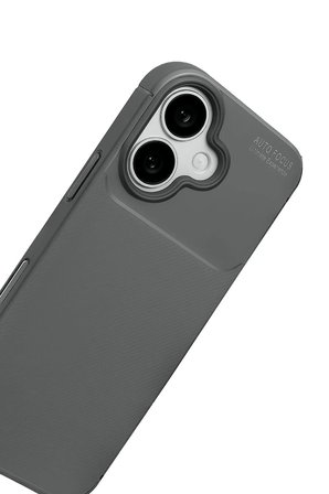 Apple iPhone 18 Kılıf Karbon Görünümlü Silikon Azn-Carbon