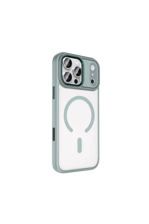Apple iPhone 18 Pro Kılıf MgSafe Özellikli Mat Yüzey Zr-Krom
