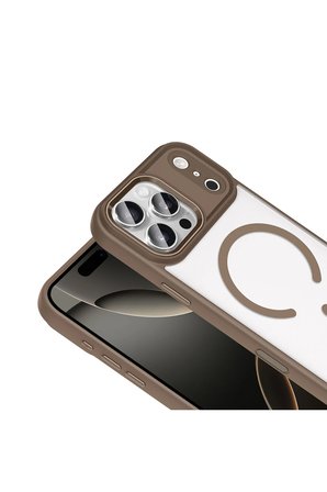 Apple iPhone 18 Pro Kılıf MgSafe Özellikli Mat Yüzey Zr-Krom