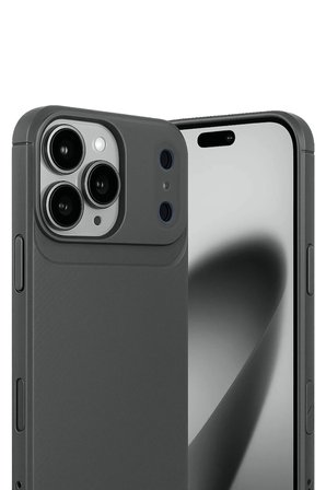 Apple iPhone 18 Pro Kılıf Karbon Görünümlü Silikon Azn-Carbon