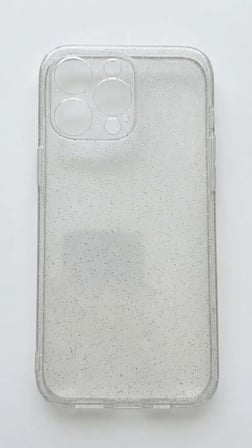İphone 14 Pro Max uyumlu Simli Şeffaf Kamera Korumalı Darbe Korumalı Premium Esnek Arka Kapak Kılıf