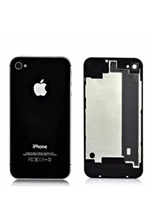 iPhone 4G Arka Kapak iPhone 4 uyumlu Siyah Arka Kapak 