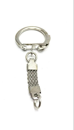 100 Adet Gümüş Hasır örğü anahtarlik haklası