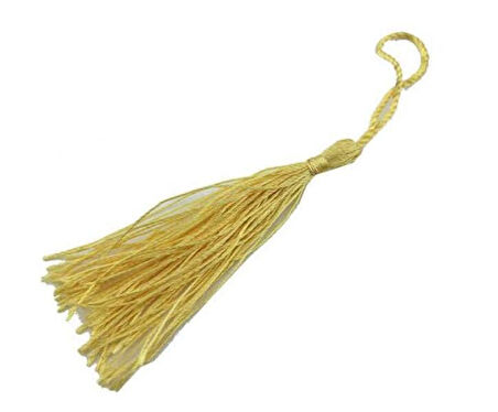 SARI  İP PÜSKÜL 8 CM  25 ADET