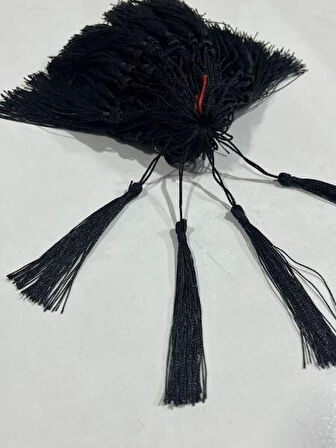 SİYAH İP PÜSKÜL 8 CM  25 ADET