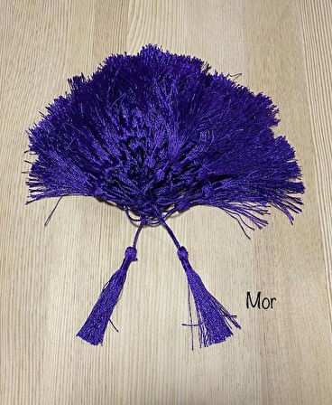 MOR  İP PÜSKÜL 8 CM  25 ADET