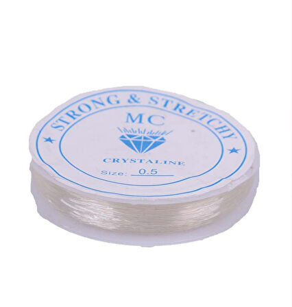 0.4 mm  Lastikli Misina ipi 10 mt 3 adet