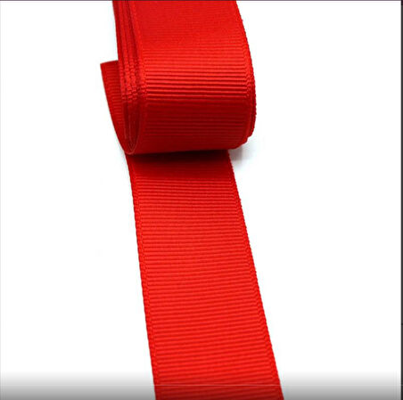 KIRMIZI 1 cm KURDELA GROGREN 10 metre 5 ADET