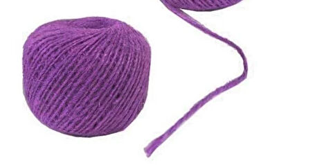 MOR RENKLİ JÜT İPİ 100 GR 1 ADET
