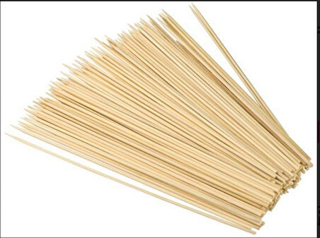 Dayanıklı bambu Çöp şiş 30 cm 1 paket