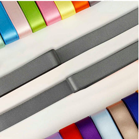 GRİ 2 CM SATEN KURDELA 1 ADET