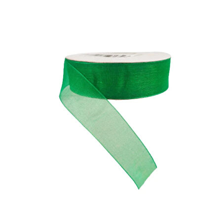 yeşil  renk  2 cm organze kurdele 1 adet