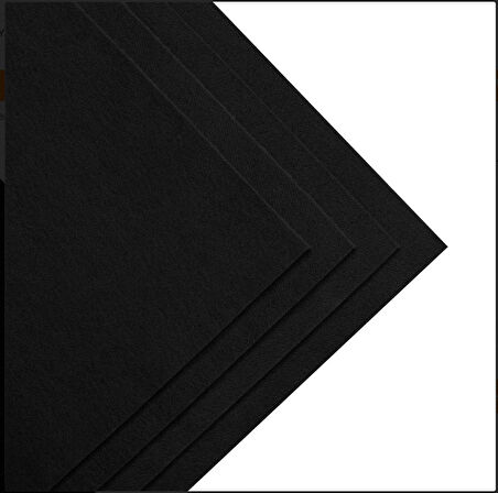 siyah kalın keçe 50*50 cm 1 adet