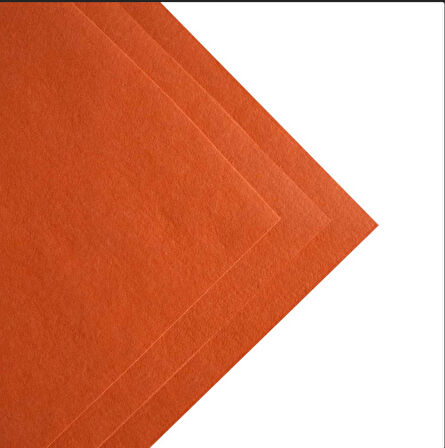 turuncu   kalın keçe 50*50 cm 1 adet