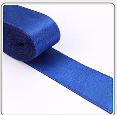 mavi  3,8 cm saten kurdela 10 metre 1 adet