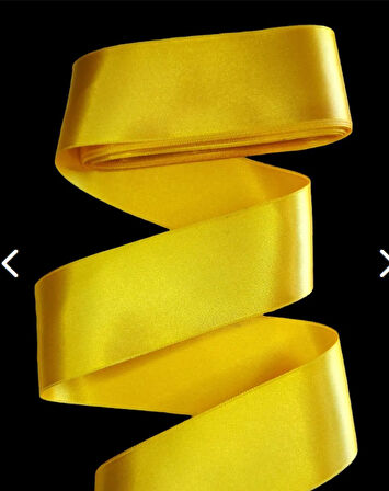 sarı  6 cm saten kurdela 10 metre 1 adet