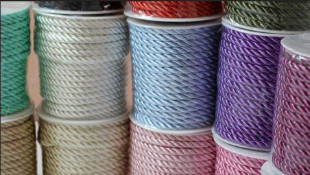 lacivert 6 mm saten kordon 20 metre