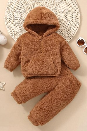 Erkek Kız Bebek Ve Çocuk Peluş İkili Alt Üst Takım