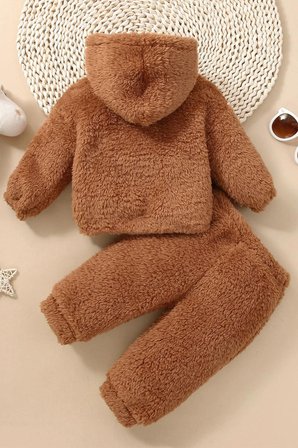 Erkek Kız Bebek Ve Çocuk Peluş İkili Alt Üst Takım