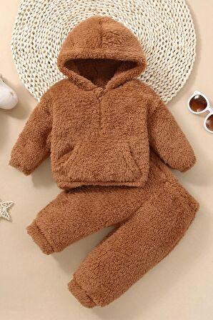 Erkek Kız Bebek Ve Çocuk Peluş İkili Alt Üst Takım