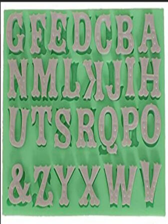 NOKTALI ALFABE SİLİKON KALIP