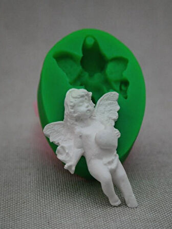 Kalp Tutan Melek Sabun Kalıbı ve Kokulu Taş Kalıbı