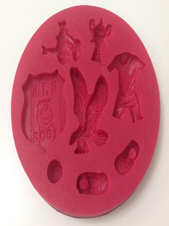 SİLİKON TARAFTAR SABUN VE KOKULU TAŞ KALIBI BEŞİKTAŞ