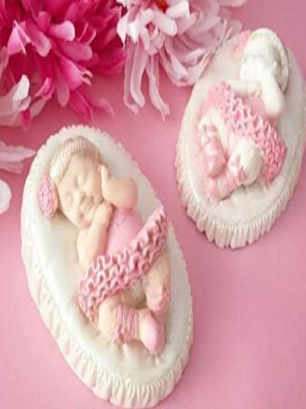 Şirin kız bebek silikon kalıp