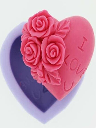 I LOVE SİLİKON SABUN KALIBI