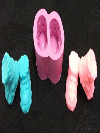 neşeli ayakkabılar silikon sabun kalıbı