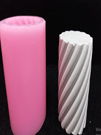 Burgulu mum silikon kalip