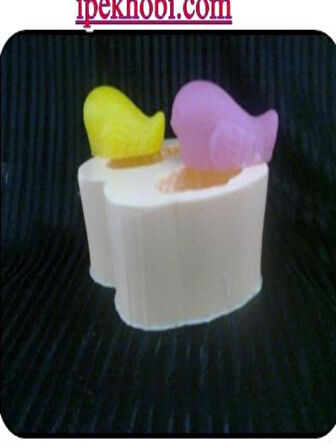 ÇİFT KUŞ SİLİKON SABUN KALIBI