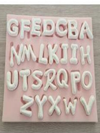 SİLİKON DAL ALFABE KALIBI