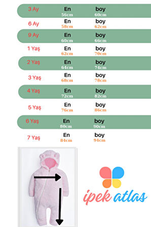Kız Erkek Bebek Ve Çocuk Kapüşonlu Ayı Tulum