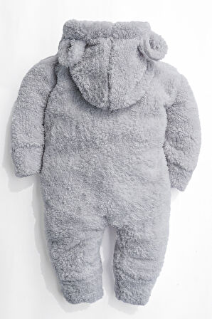 Kız Erkek Bebek Ve Çocuk Kapüşonlu Ayı Tulum