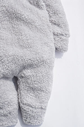 Kız Erkek Bebek Ve Çocuk Kapüşonlu Ayı Tulum