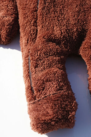 Kız Erkek Bebek Ve Çocuk Kapüşonlu Kışlık Tavşan Tulum