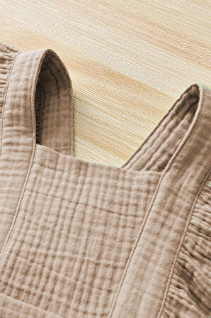 Kız Bebek Ve Çocuk Fırfırlı Müslin Elbise