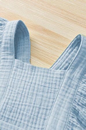 Kız Bebek Ve Çocuk Fırfırlı Müslin Elbise