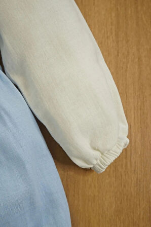 Kız Bebek Ve Çocuk Gömlekli Ayıcıklı Müslin Elbise