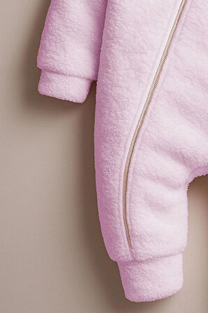 Kız Erkek Bebek Ve Çocuk Kapüşonlu Peluş Tavşan Tulum