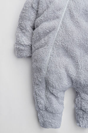 Kız Erkek Bebek Ve Çocuk Kapüşonlu Peluş Tavşan Tulum