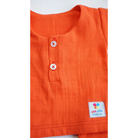 Kız Erkek Bebek Ve Çocuk Kısa Kollu Müslin İkili Takım