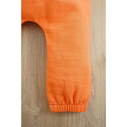 Kız Erkek Bebek Ve Çocuk Uzun Kollu Müslin İkili Takım